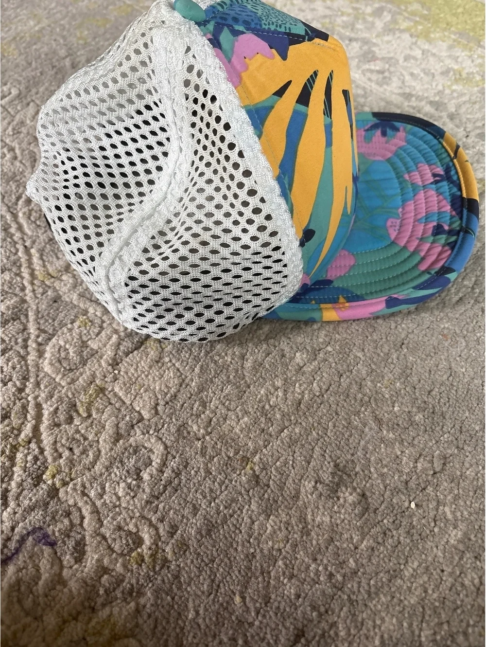 Patagonia duckbill trucker hat colorful floral gorp